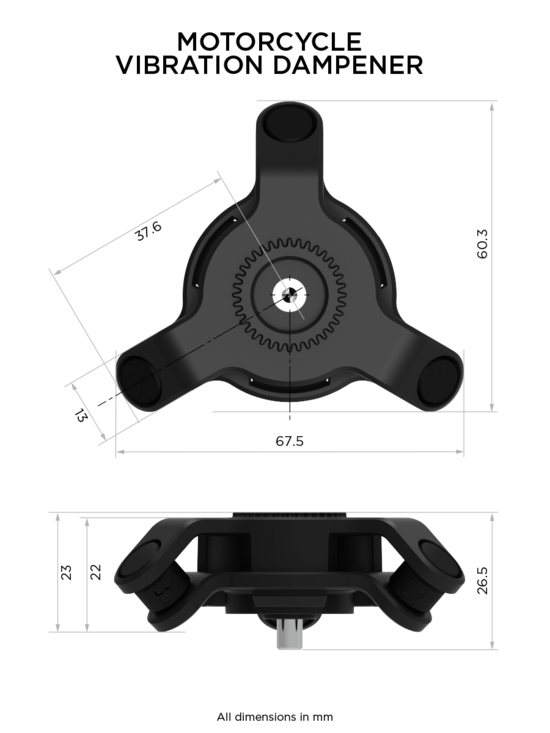 MOTORCYCLE VIBRATION DAMPENER