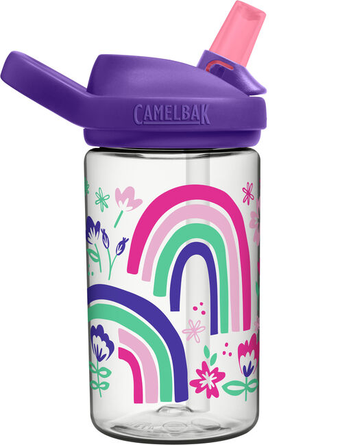 EDDY PLUS KIDS BOTTLE 400ML RAINBOW FLORAL