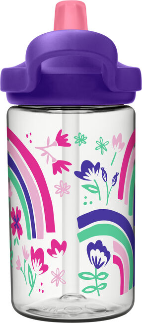 EDDY PLUS KIDS BOTTLE 400ML RAINBOW FLORAL