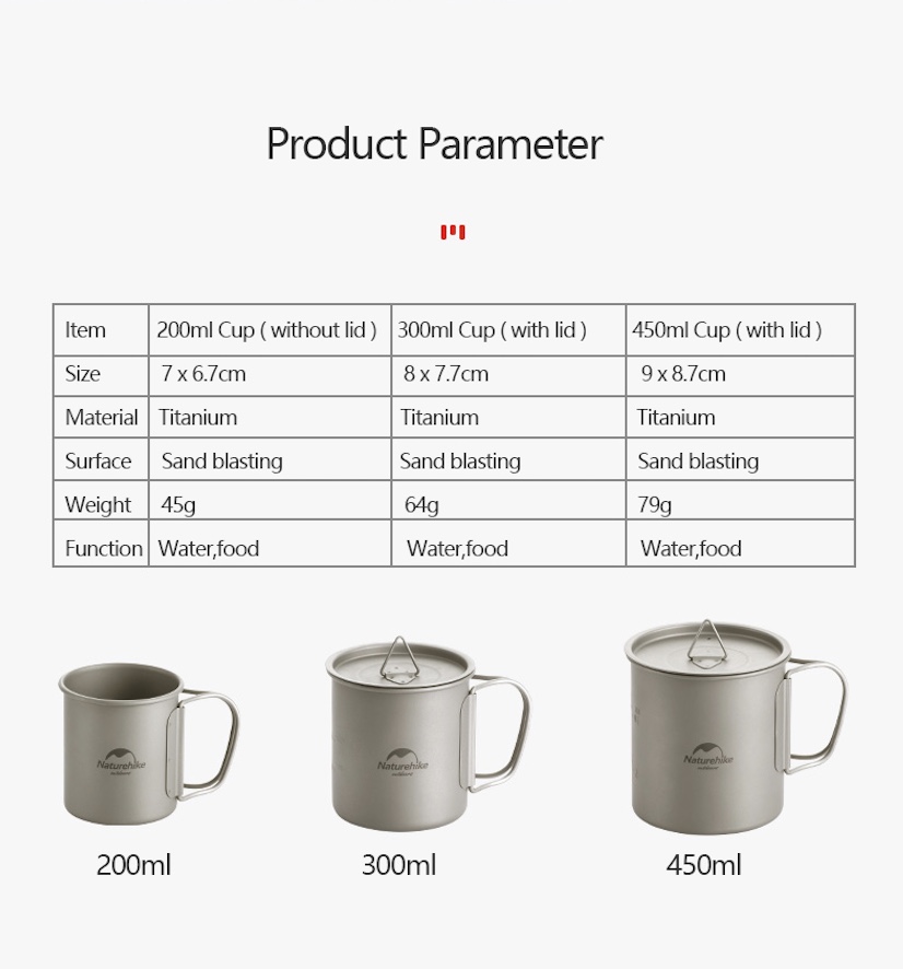 TITANIUM CUP 200ML