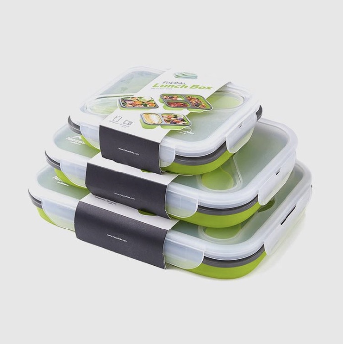 FOLDABLE LUNCH BOX 2PCS