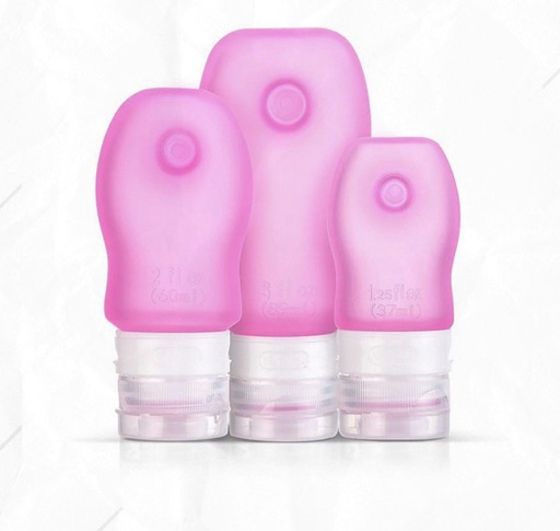 [6927595706619] COSMETIC SILICONE TRAVEL BOTTLES SET