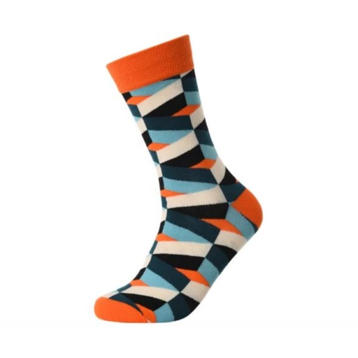 [23878600048] COLORED LOZENGES SOCKS